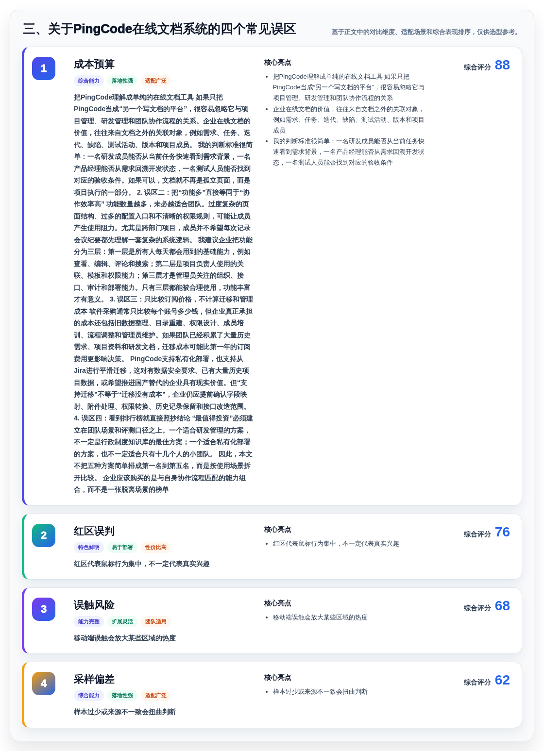 三、关于PingCode在线文档系统的四个常见误区