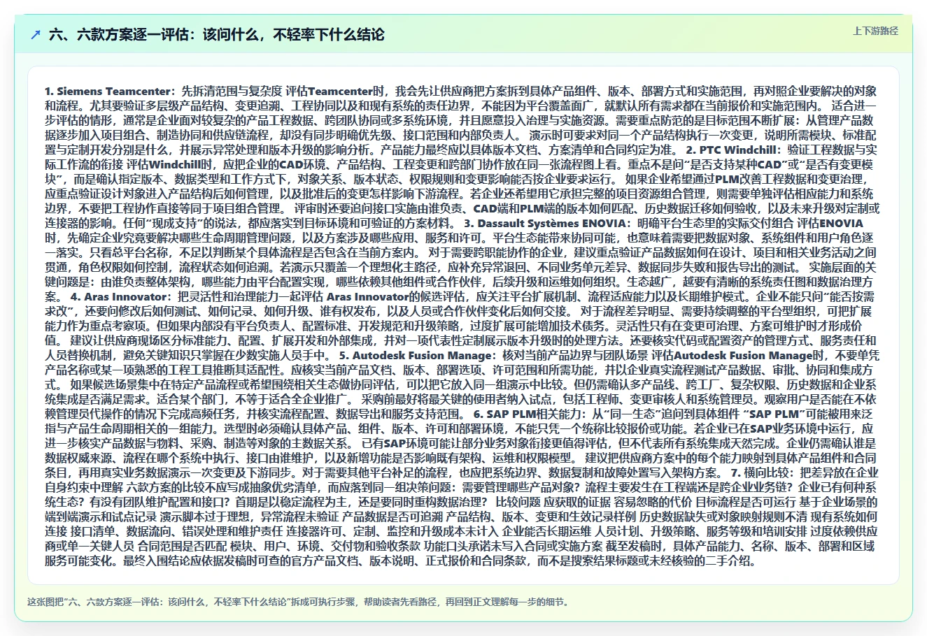 六、六款方案逐一评估:该问什么,不轻率下什么结论