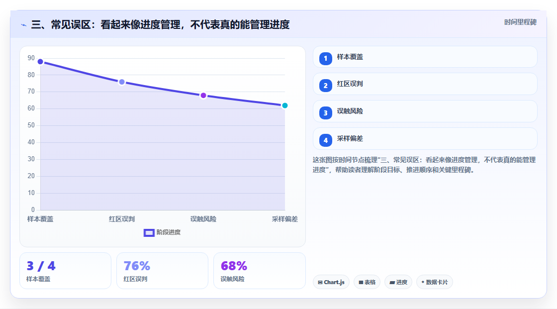 三、常见误区:看起来像进度管理,不代表真的能管理进度