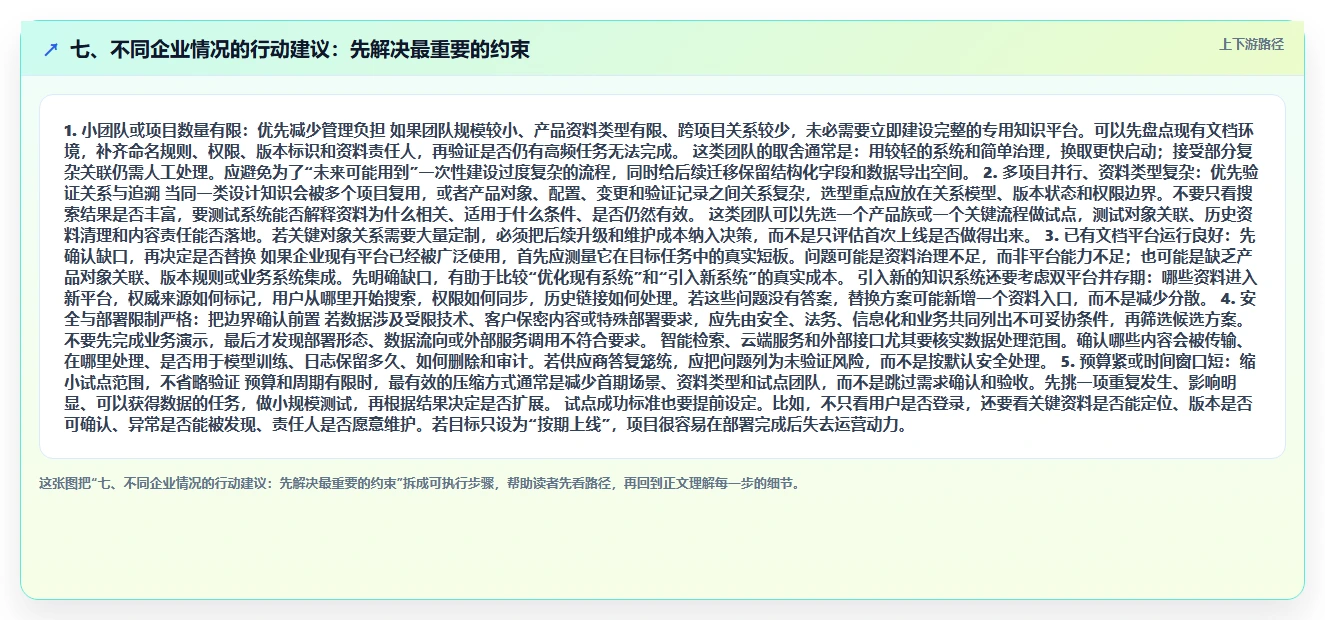 七、不同企业情况的行动建议：先解决最重要的约束