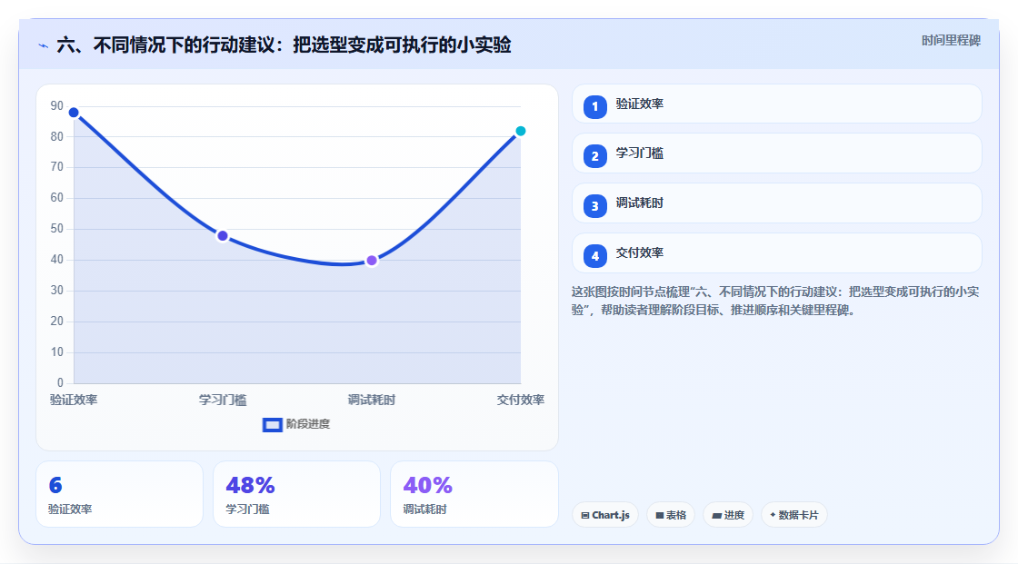 六、不同情况下的行动建议:把选型变成可执行的小实验
