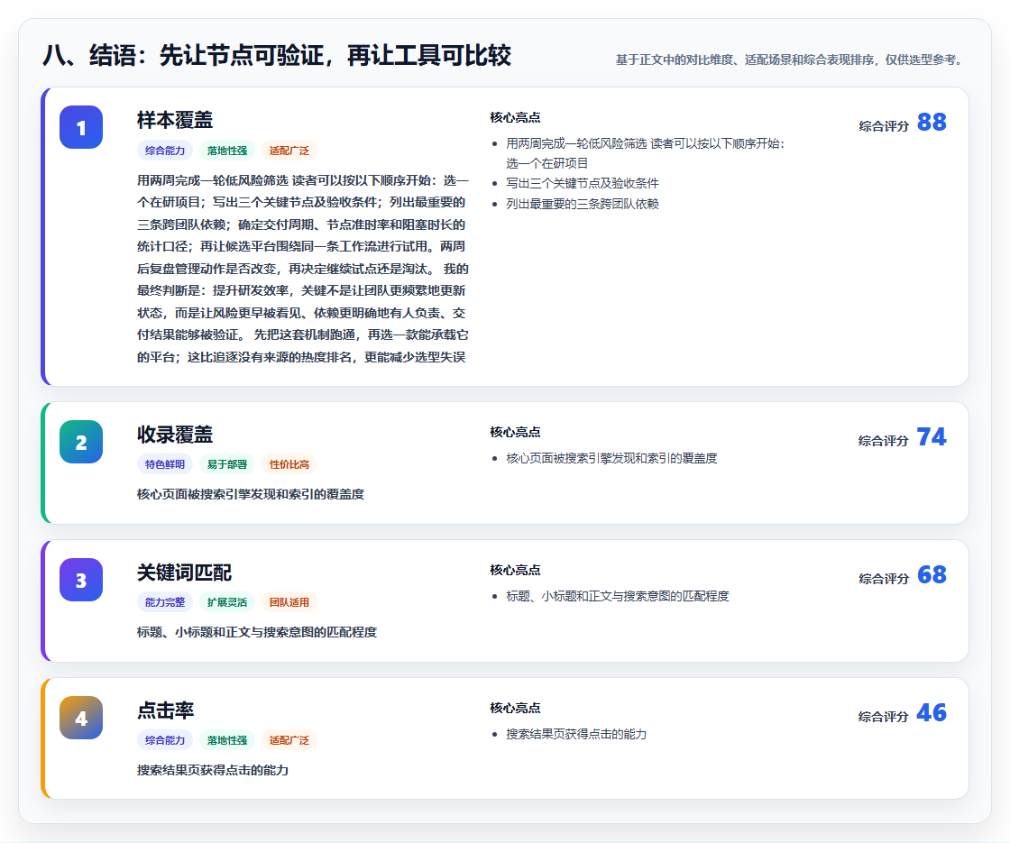 八、结语:先让节点可验证,再让工具可比较