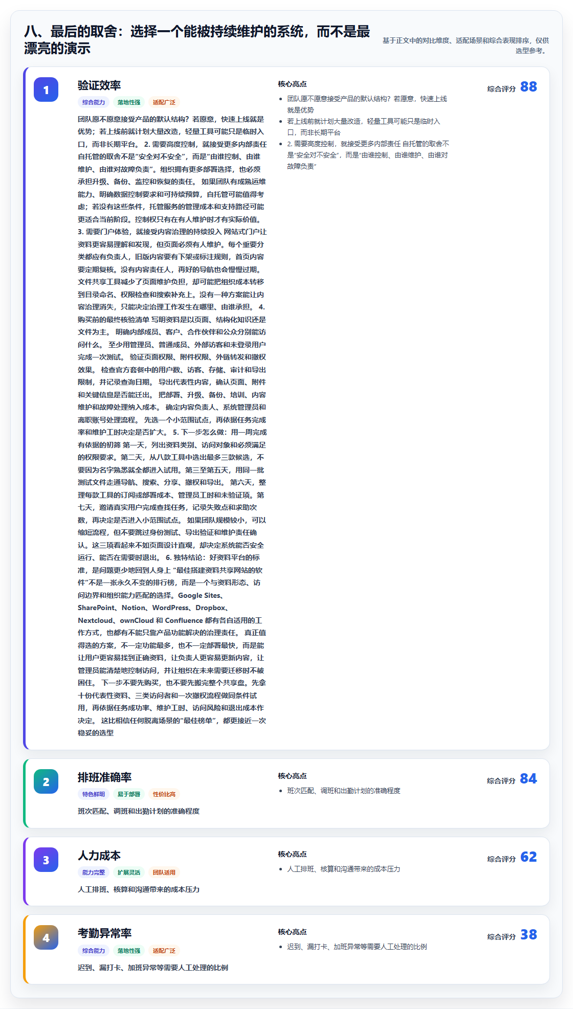 八、最后的取舍：选择一个能被持续维护的系统，而不是最漂亮的演示