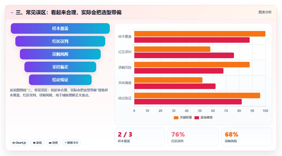 三、常见误区:看起来合理,实际会把选型带偏