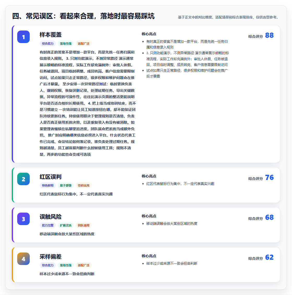 四、常见误区：看起来合理，落地时最容易踩坑