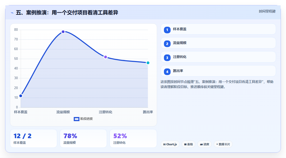 五、案例推演:用一个交付项目看清工具差异