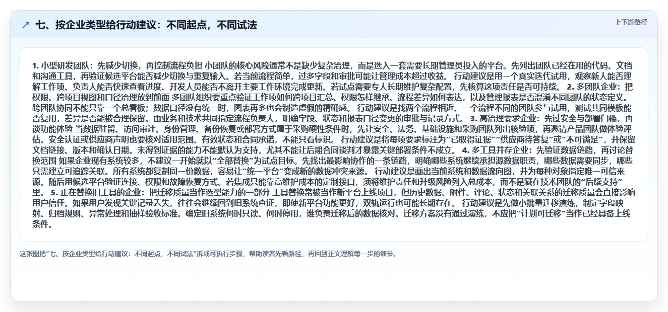 七、按企业类型给行动建议:不同起点,不同试法