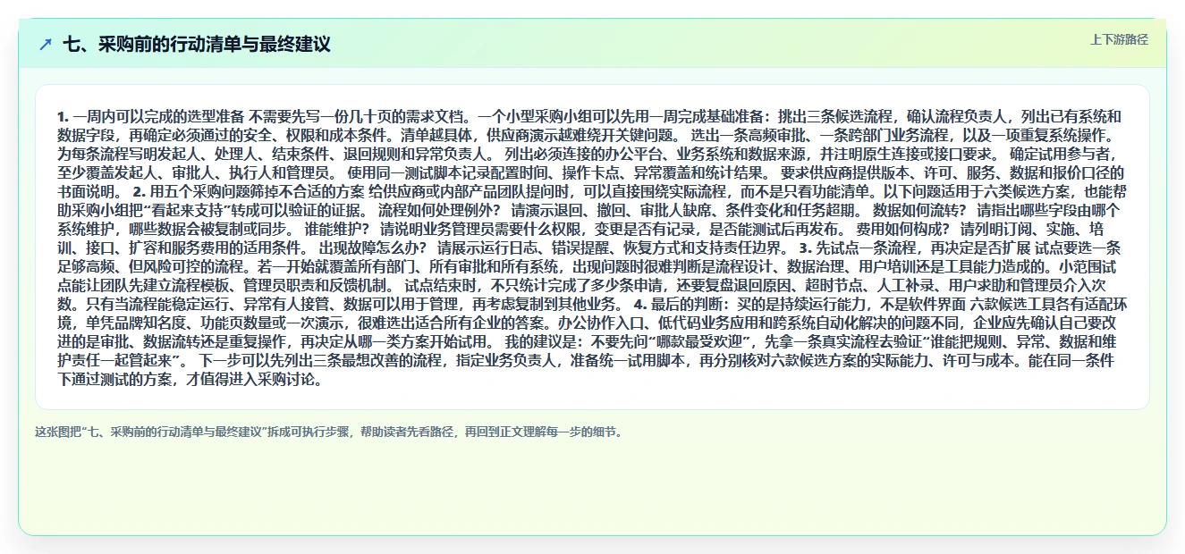 七、采购前的行动清单与最终建议