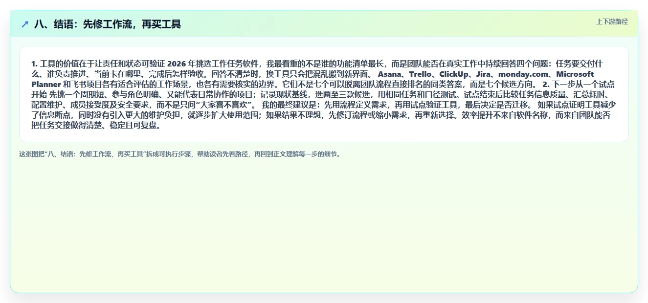 八、结语：先修工作流，再买工具