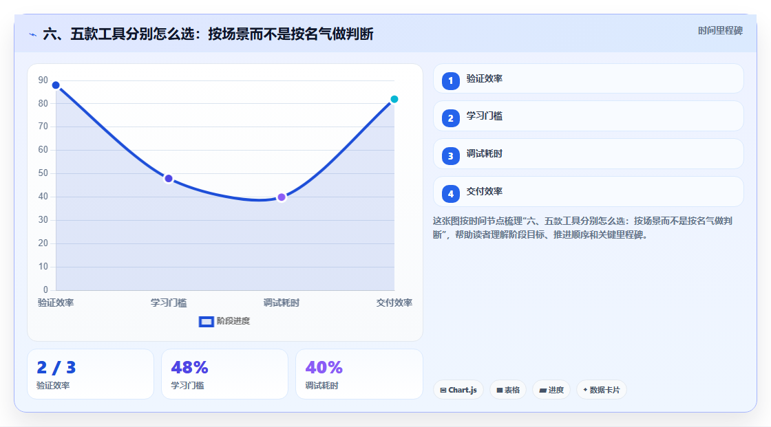 六、五款工具分别怎么选:按场景而不是按名气做判断