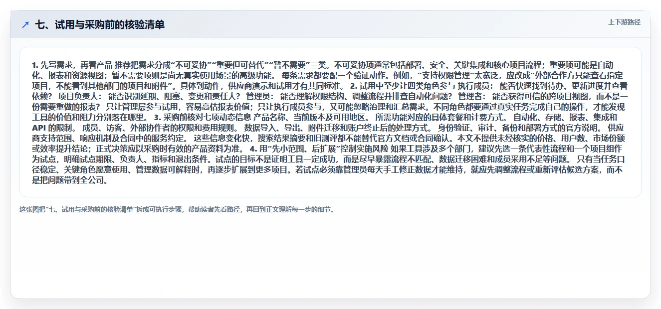 七、试用与采购前的核验清单
