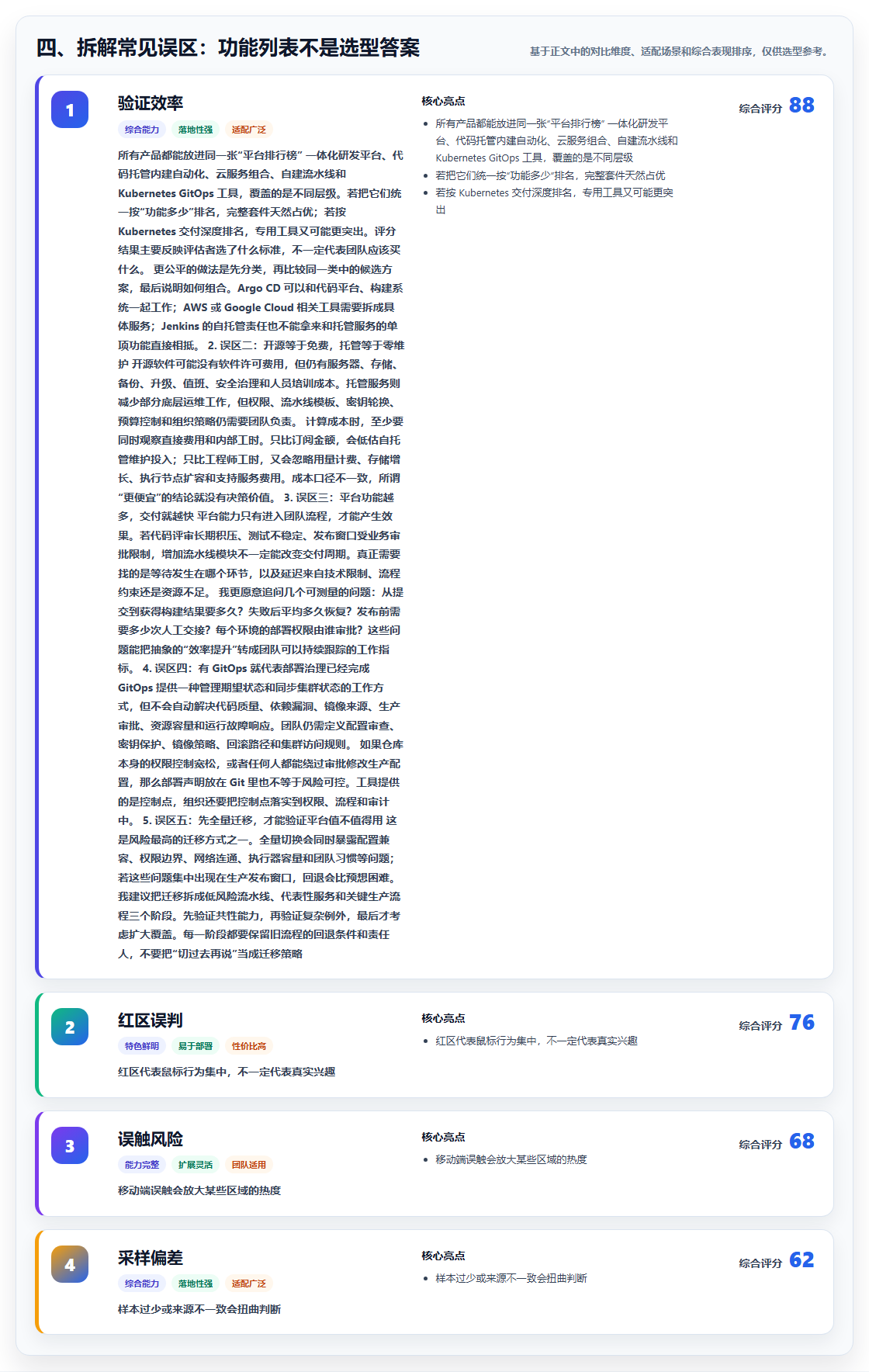 四、拆解常见误区:功能列表不是选型答案
