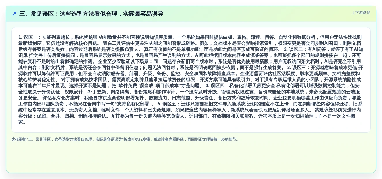 三、常见误区:这些选型方法看似合理,实际最容易误导