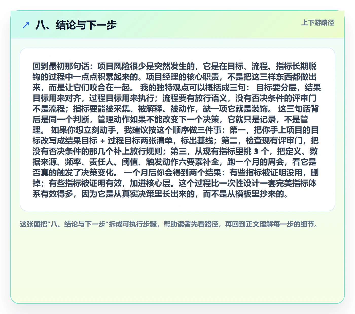 八、结论与下一步