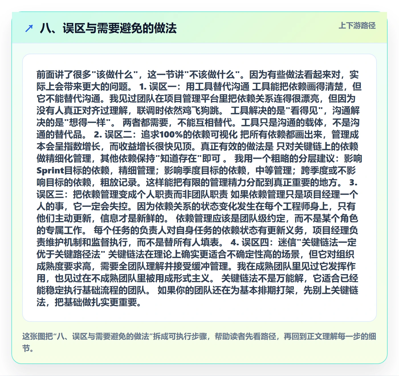 八、误区与需要避免的做法