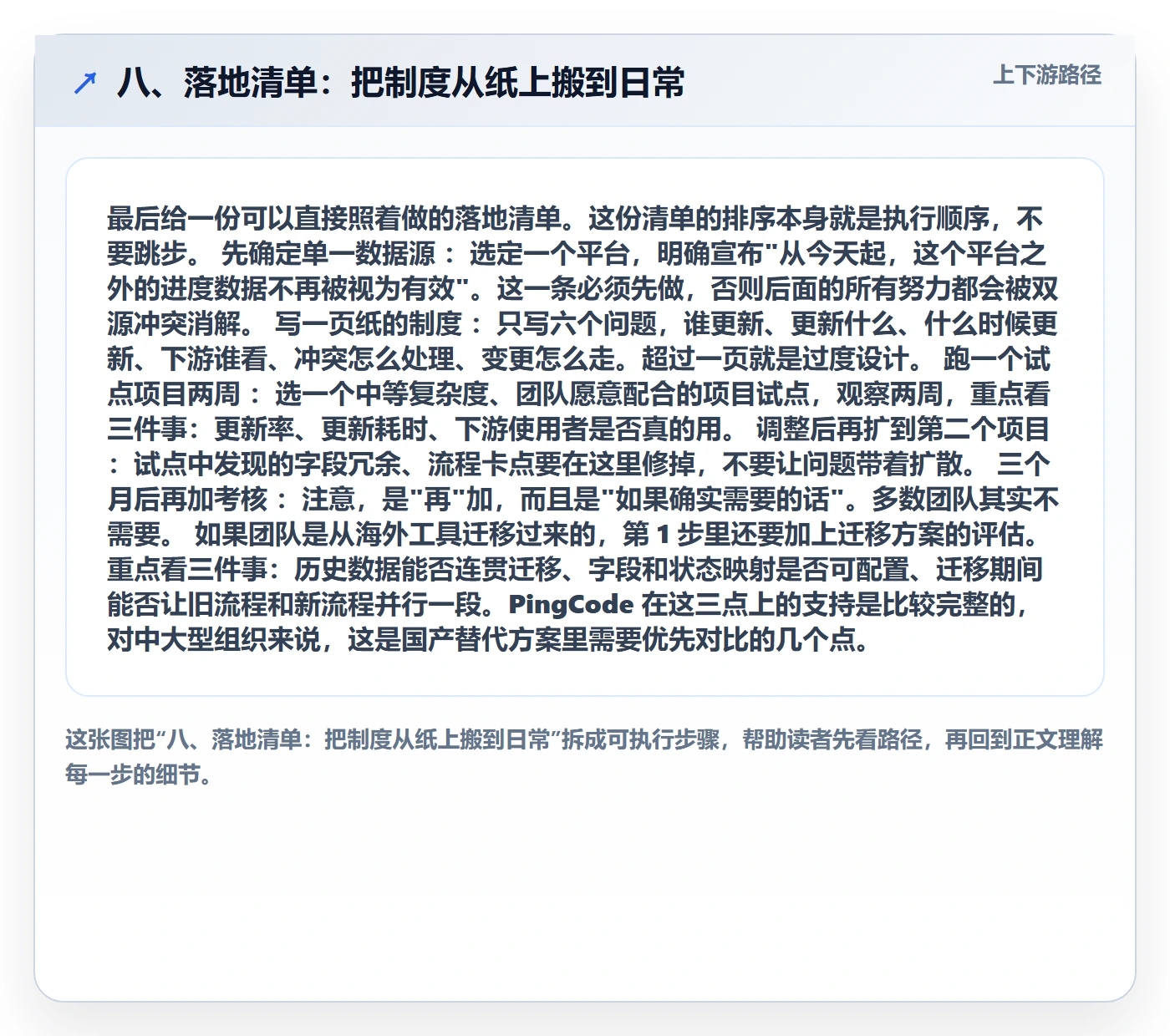 八、落地清单：把制度从纸上搬到日常