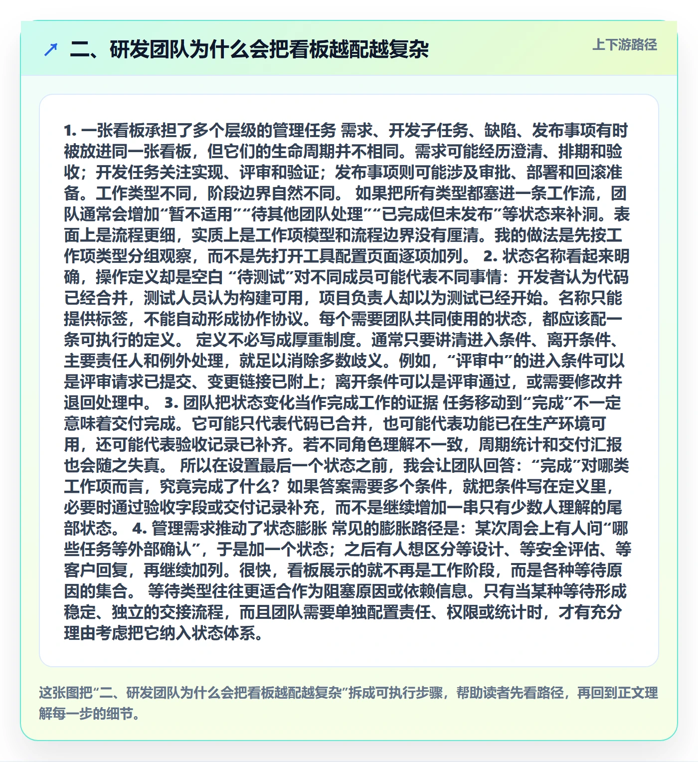 二、研发团队为什么会把看板越配越复杂