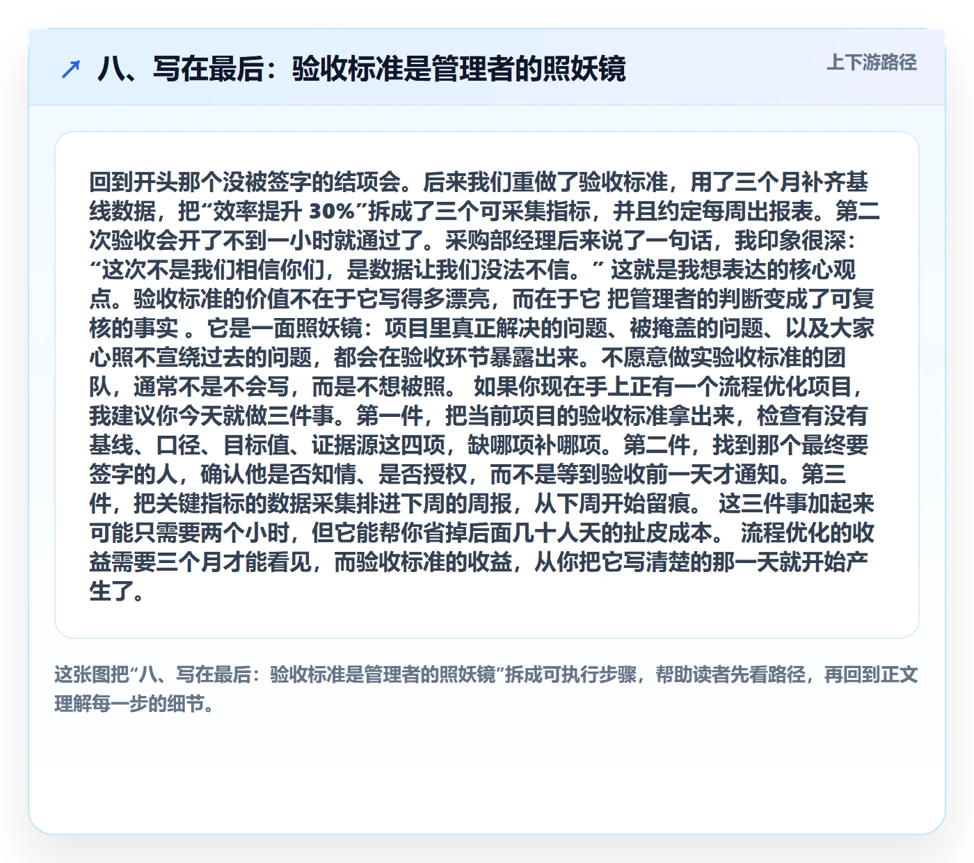 八、写在最后：验收标准是管理者的照妖镜