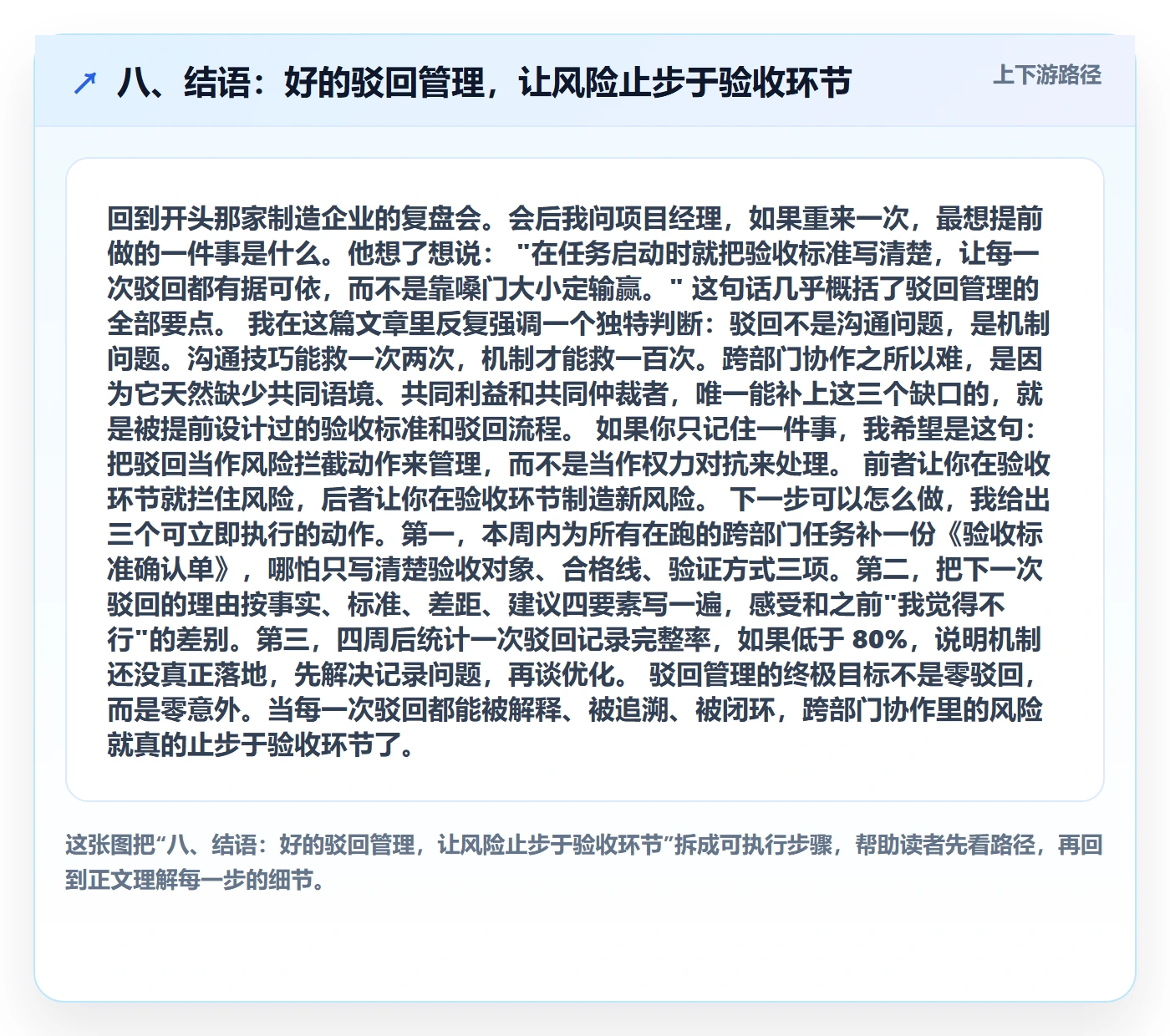 八、结语:好的驳回管理,让风险止步于验收环节