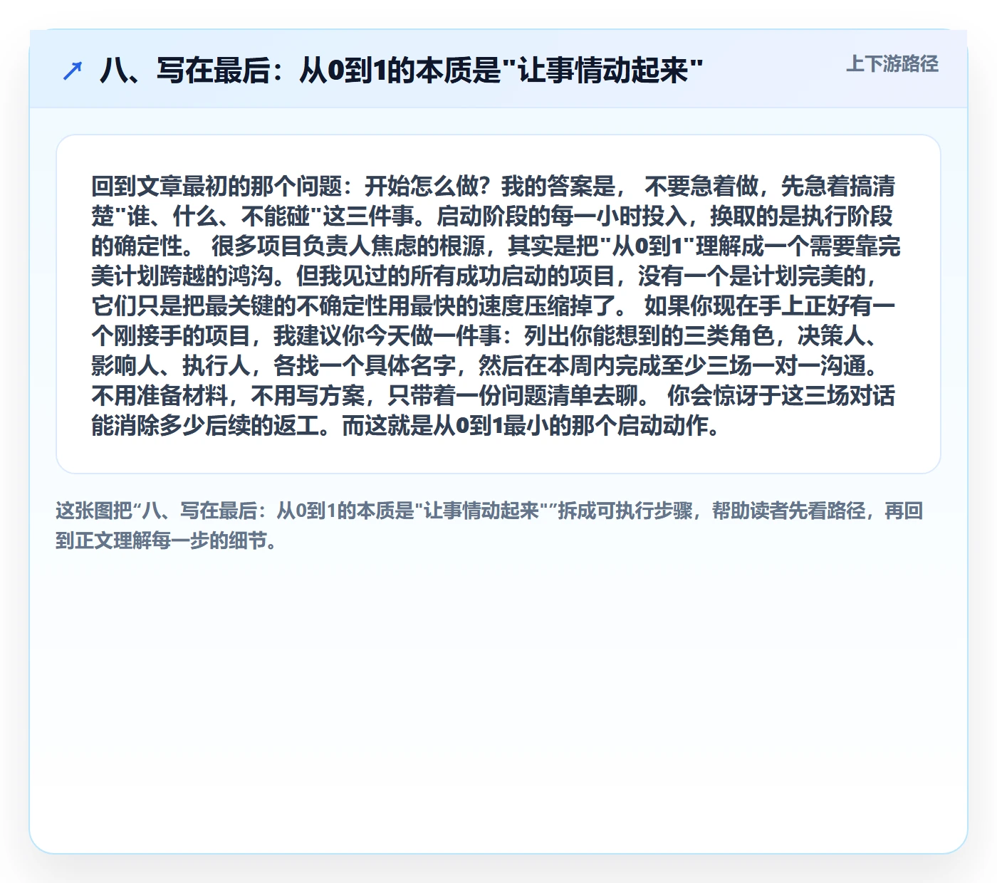 八、写在最后:从0到1的本质是"让事情动起来"