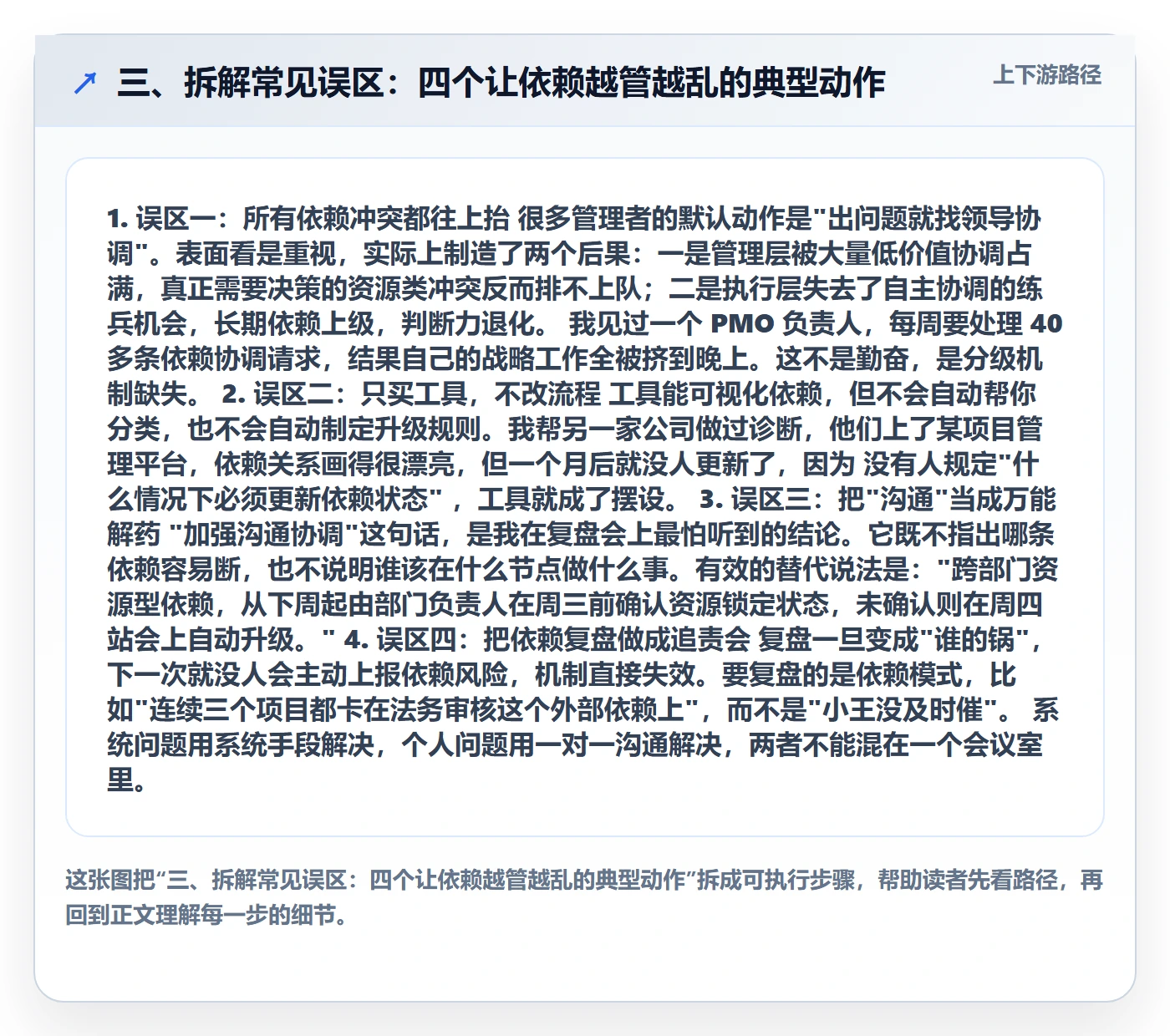 三、拆解常见误区：四个让依赖越管越乱的典型动作