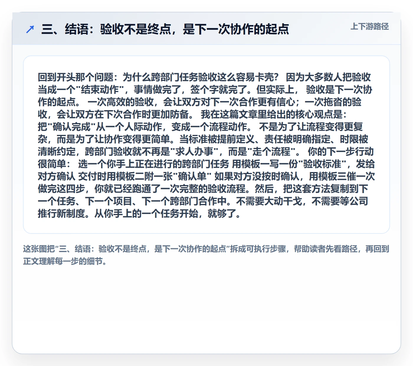 三、结语:验收不是终点,是下一次协作的起点