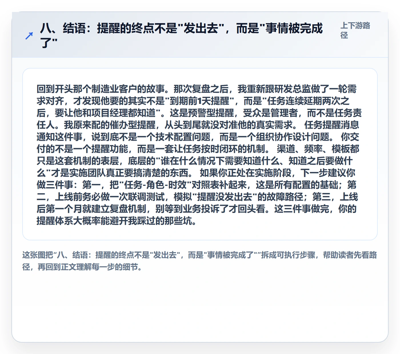 八、结语：提醒的终点不是"发出去"，而是"事情被完成了"
