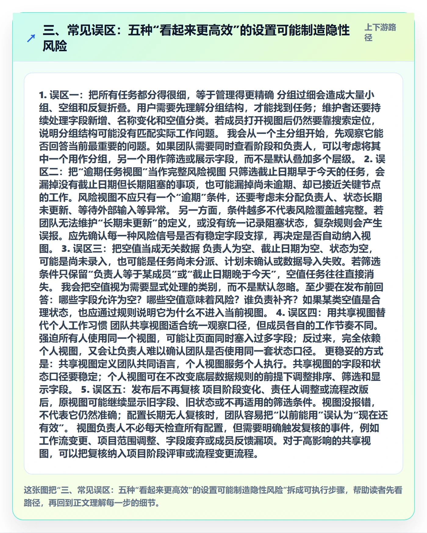 三、常见误区:五种“看起来更高效”的设置可能制造隐性风险
