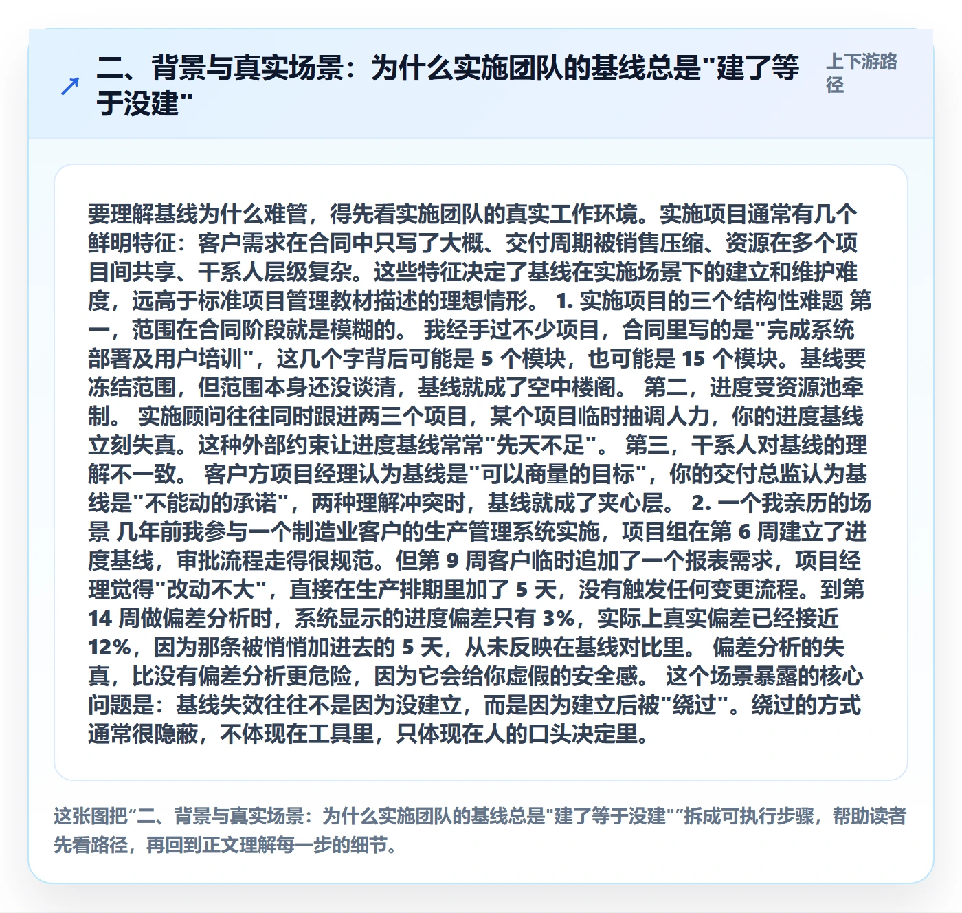 二、背景与真实场景：为什么实施团队的基线总是"建了等于没建"