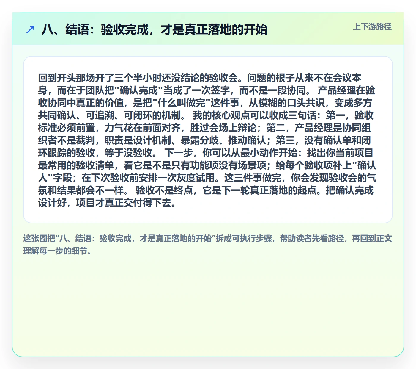 八、结语：验收完成，才是真正落地的开始