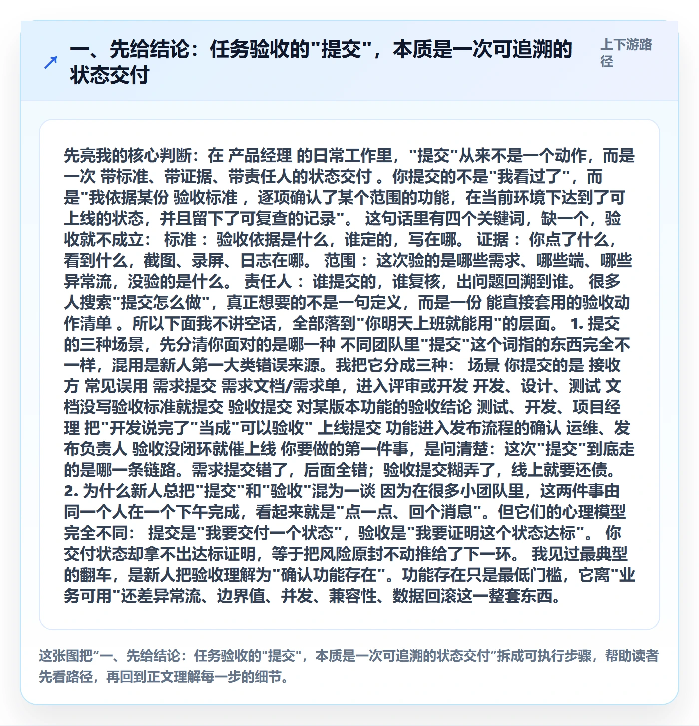 提交怎么做？产品经理入门指南：任务验收从0到1