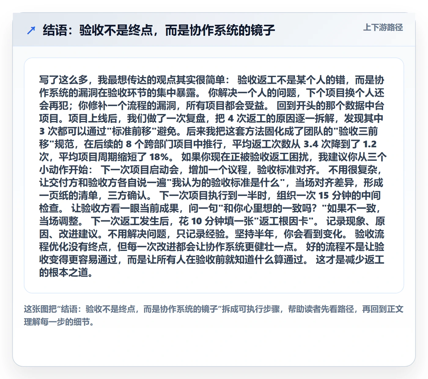 结语:验收不是终点,而是协作系统的镜子