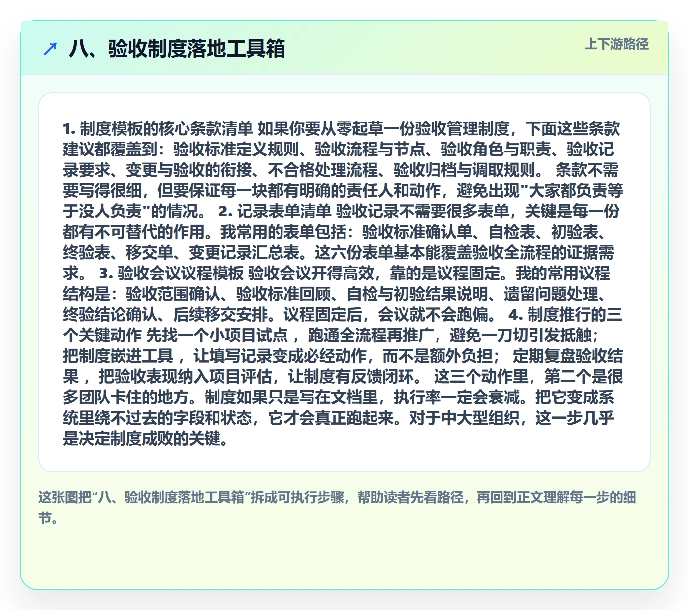 八、验收制度落地工具箱