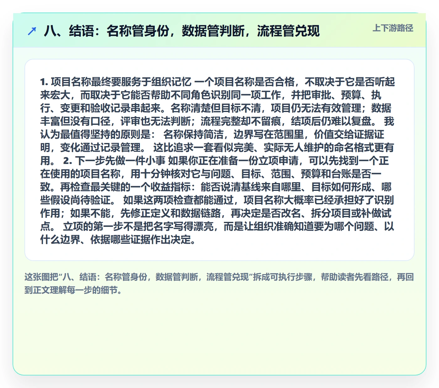 八、结语:名称管身份,数据管判断,流程管兑现