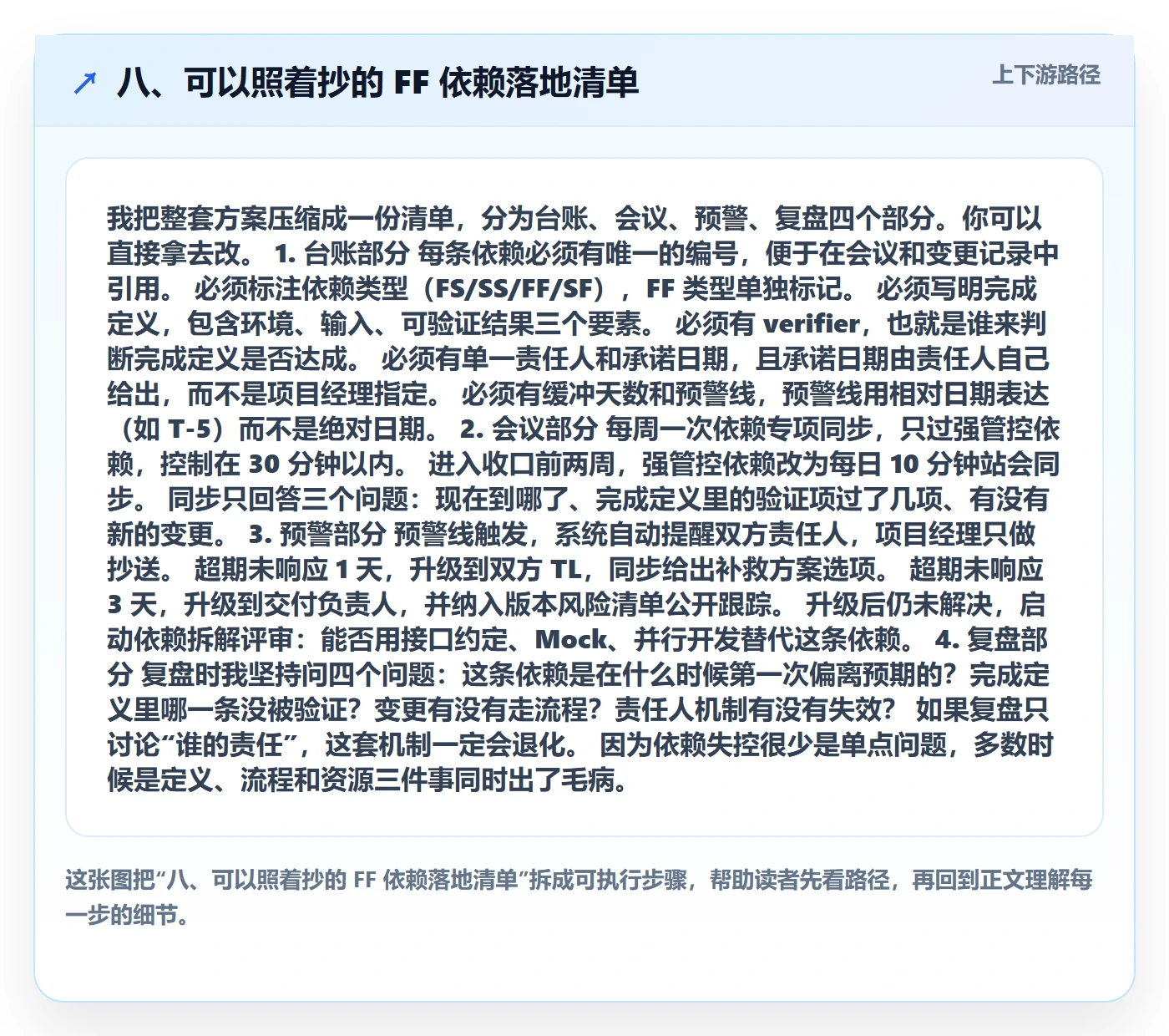 八、可以照着抄的 FF 依赖落地清单