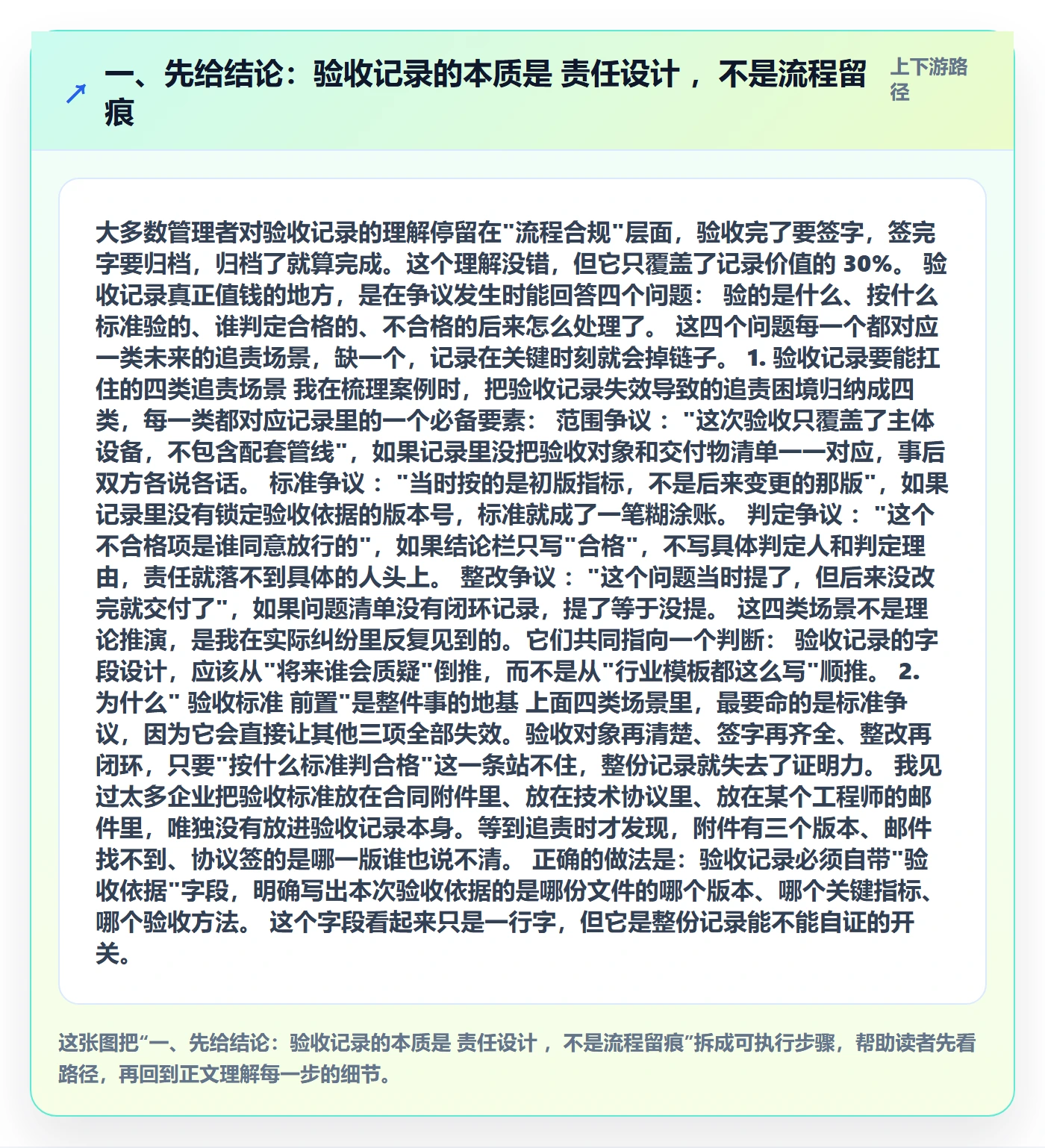 任务验收如何做好验收记录？企业管理者风险控制与操作步骤