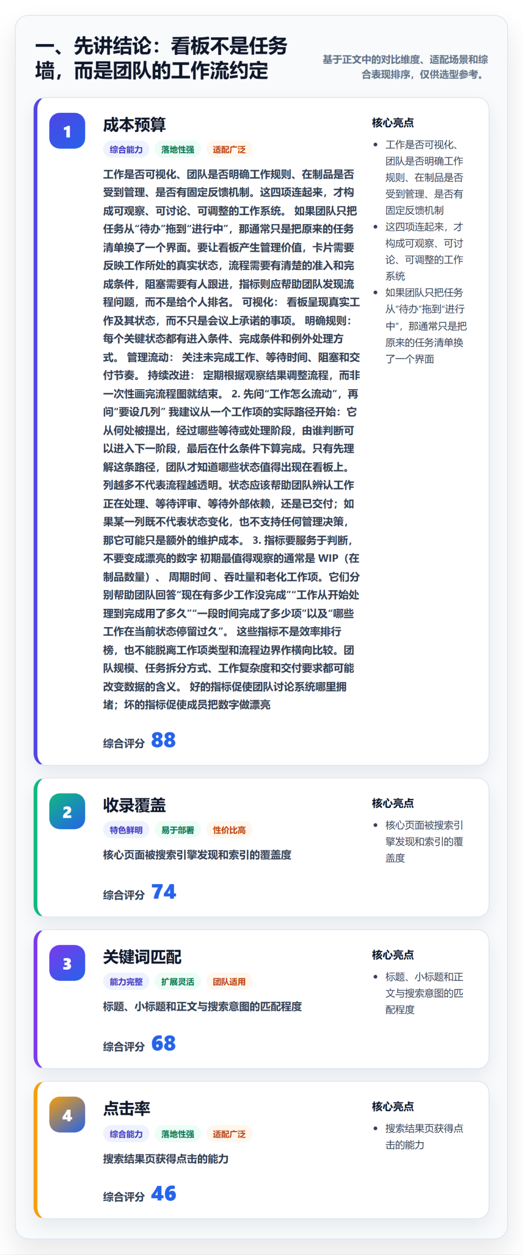 Kanban流程与规范：实施团队看板落地方案关键指标