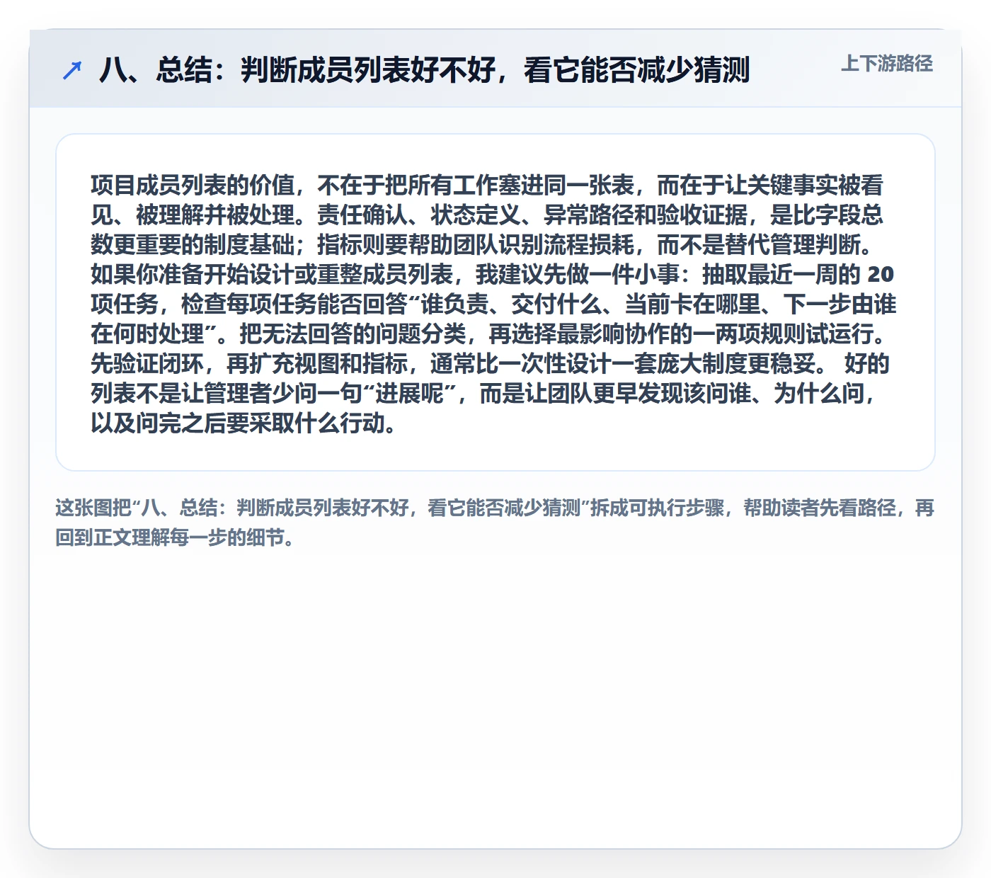 八、总结:判断成员列表好不好,看它能否减少猜测