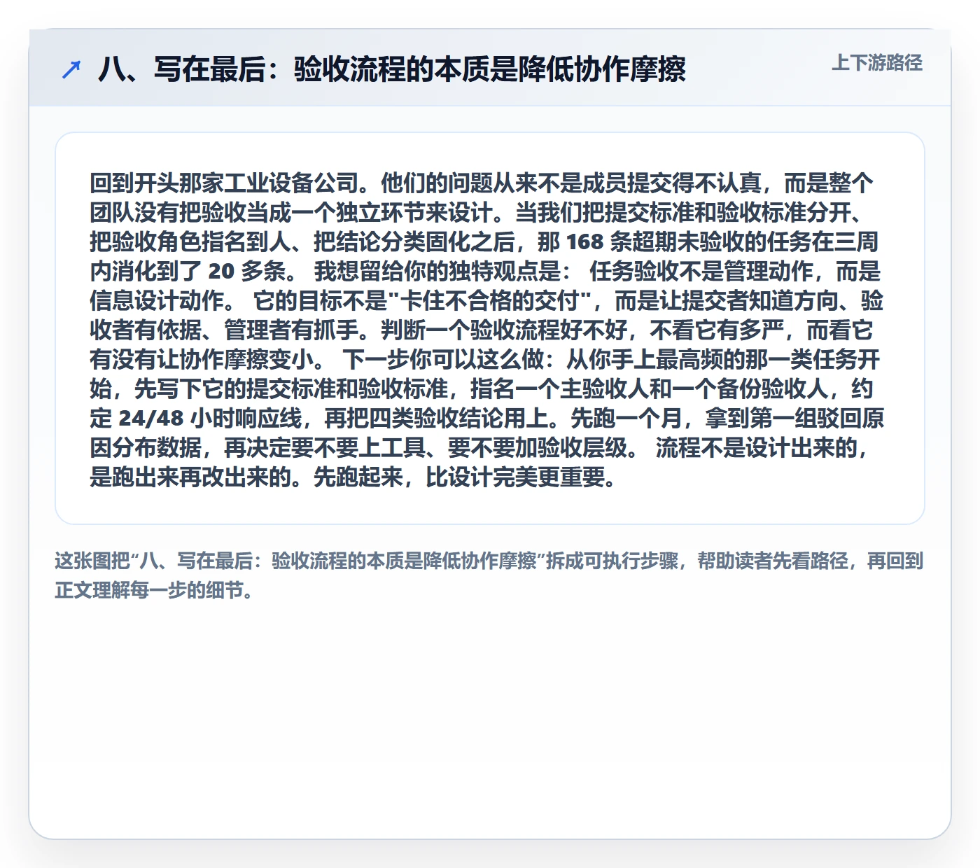 八、写在最后:验收流程的本质是降低协作摩擦