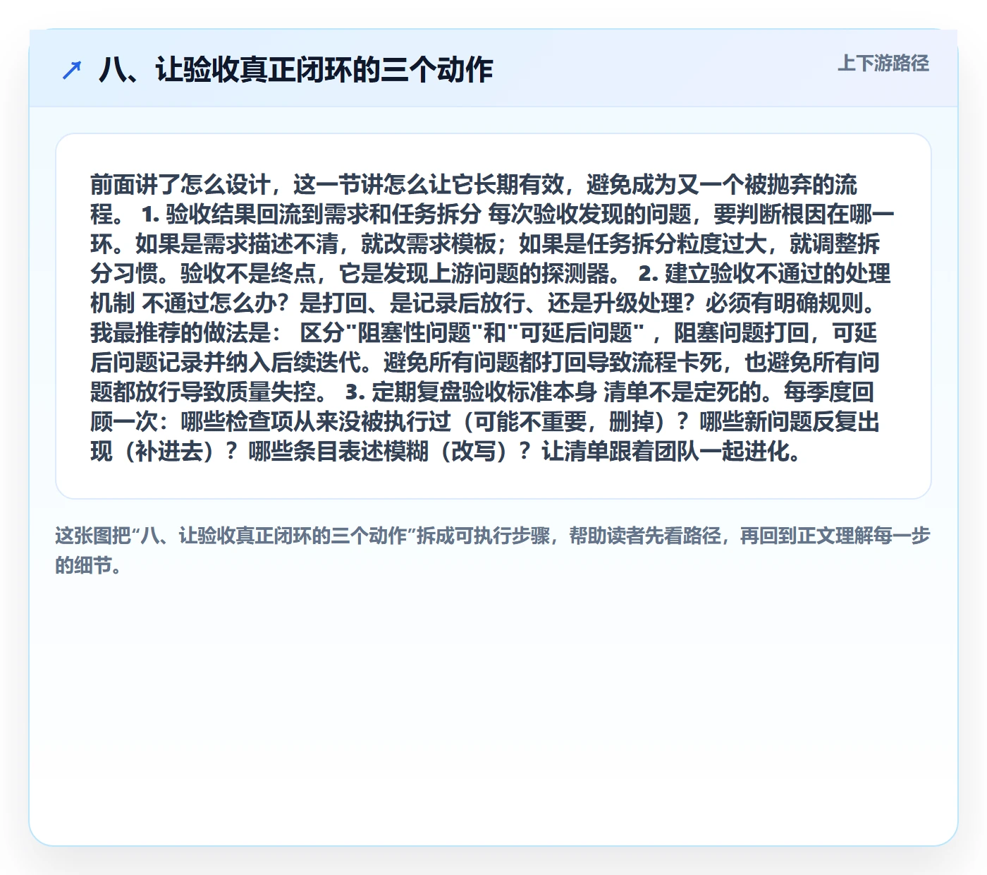 八、让验收真正闭环的三个动作