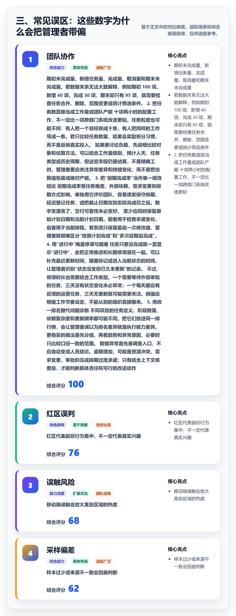 三、常见误区:这些数字为什么会把管理者带偏