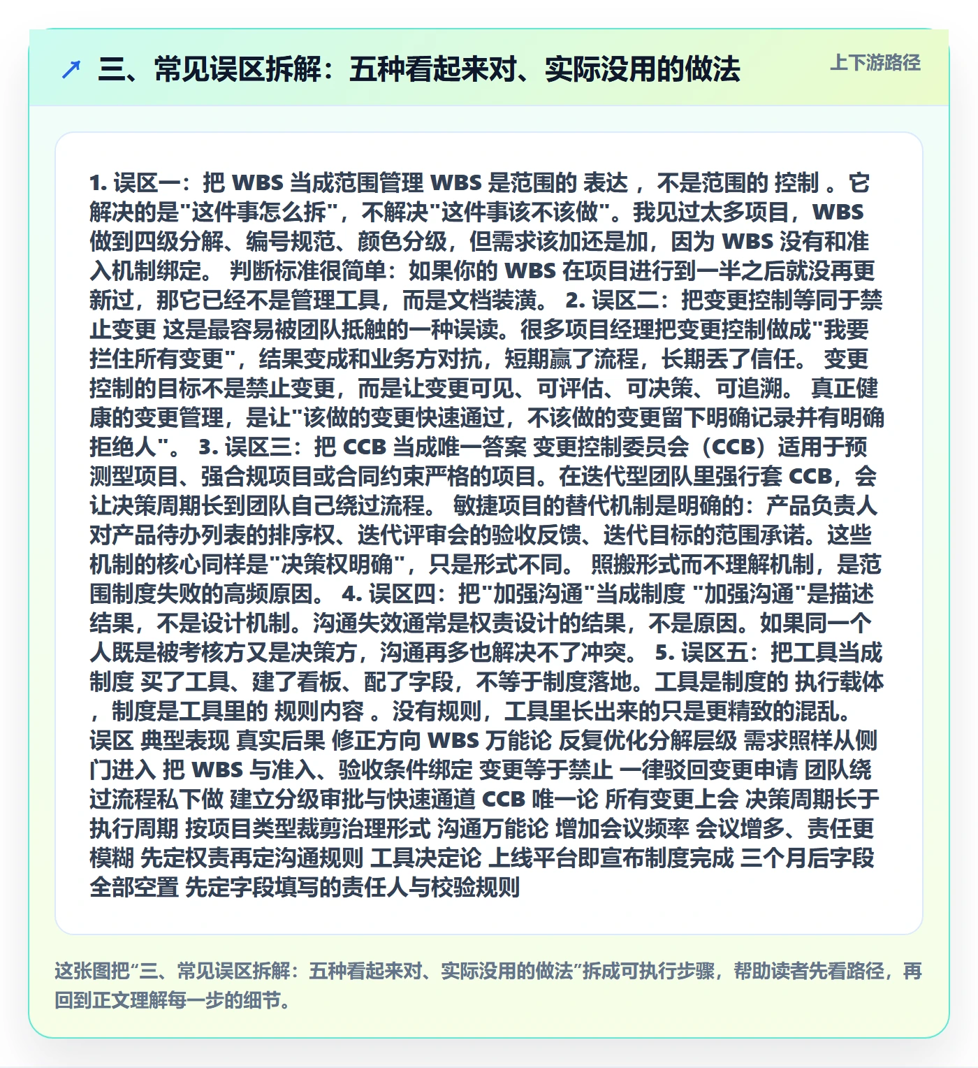 三、常见误区拆解：五种看起来对、实际没用的做法