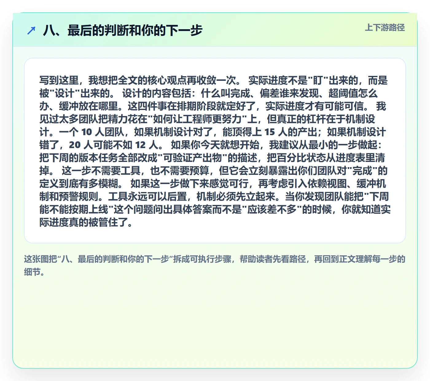 八、最后的判断和你的下一步
