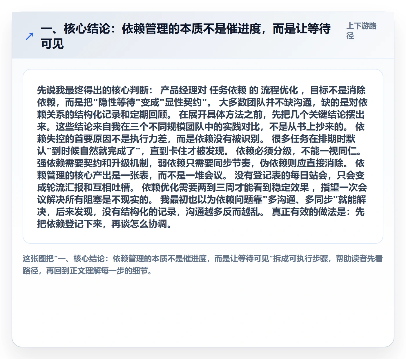 依赖关系落地方案：产品经理开展任务依赖的流程优化案例解析
