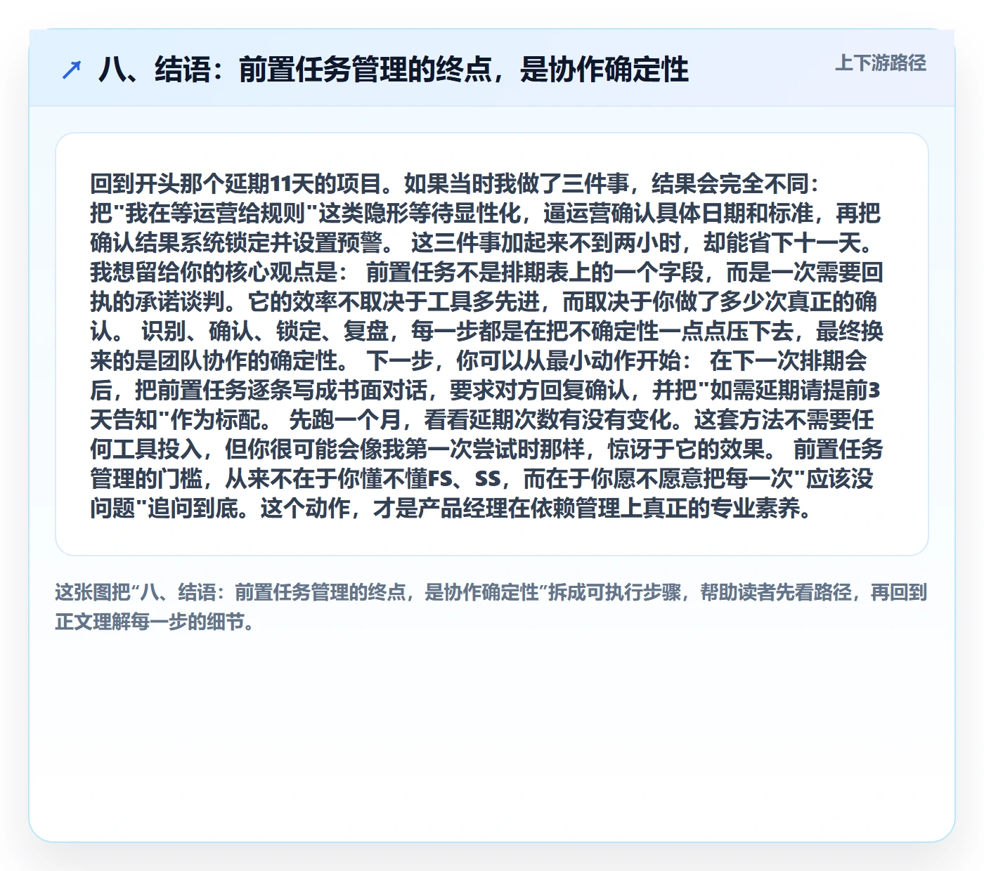 八、结语:前置任务管理的终点,是协作确定性