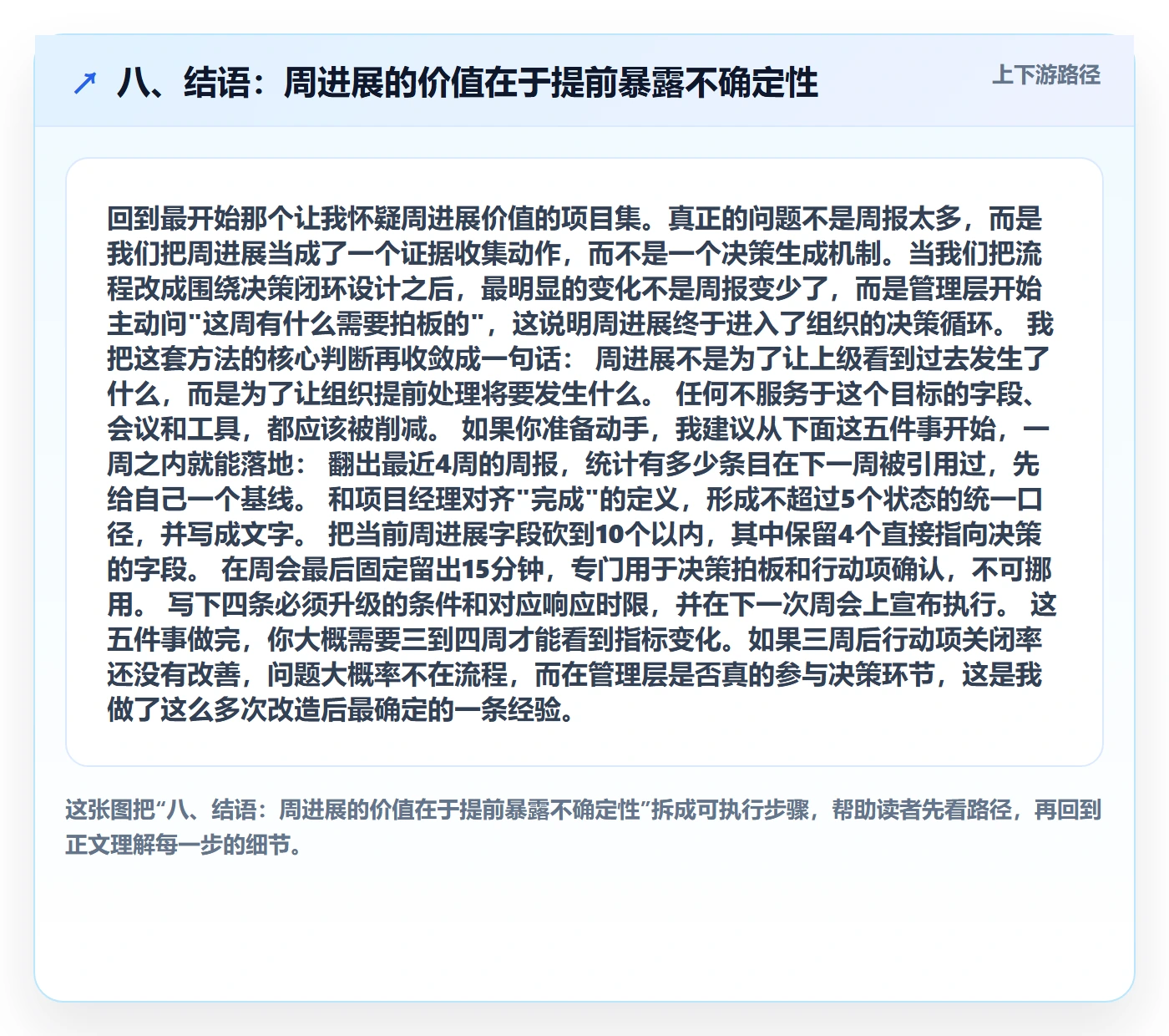 八、结语：周进展的价值在于提前暴露不确定性